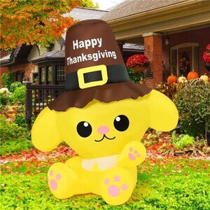 5.2 FT Thanksgiving Inflatables Outdoor Dog Decorations, Fall Blow Up